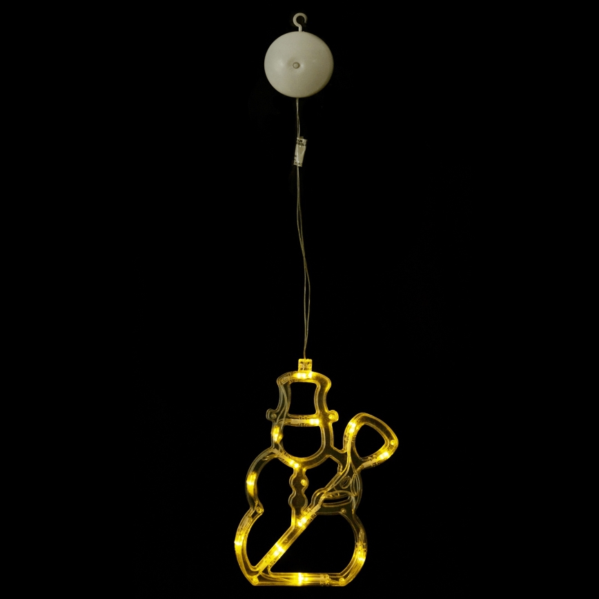 Aigostar - LED božična dekoracija 10xLED/3xAAA snežak 20,5 cm