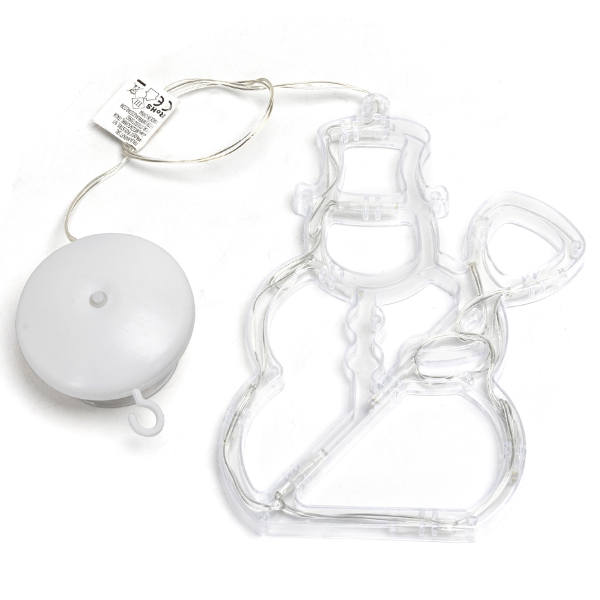 Aigostar - LED božična dekoracija 10xLED/3xAAA snežak 20,5 cm