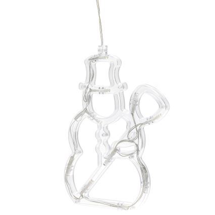 Aigostar - LED božična dekoracija 10xLED/3xAAA snežak 20,5 cm