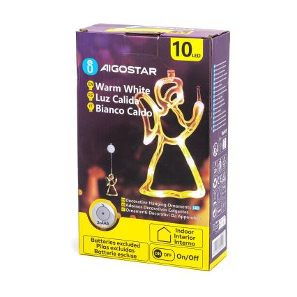 Aigostar - LED Božična dekoracija LED/3xAAA angel 21cm