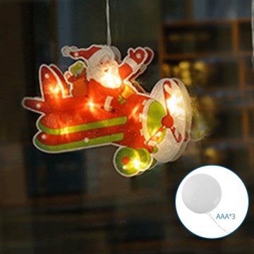 Aigostar - LED Božična dekoracija LED/3xAAA Božič airplane 17cm
