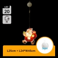 Aigostar - LED Božična dekoracija LED/3xAAA Božiček 45cm