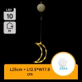 Aigostar - LED Božična dekoracija LED/3xAAA luna 18,5cm