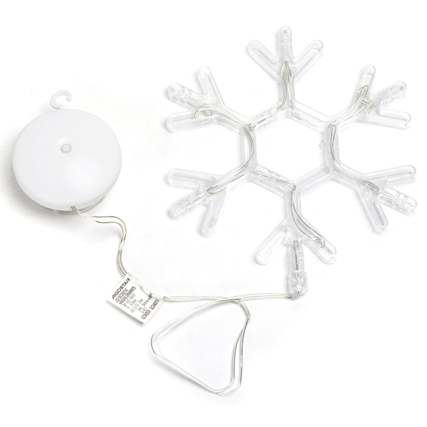 Aigostar - LED Božična dekoracija LED/3xAAA topla bela snežinka 19cm
