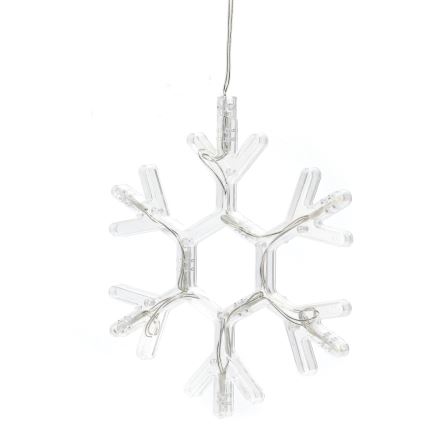 Aigostar - LED Božična dekoracija LED/3xAAA topla bela snežinka 19cm