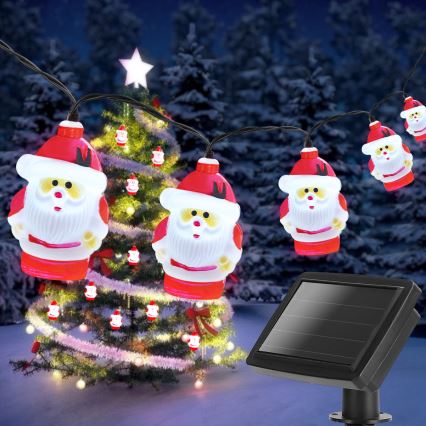 Aigostar - LED Božična solarna veriga 10xLED/3,8 m IP44 hladno bela 400 mAh
