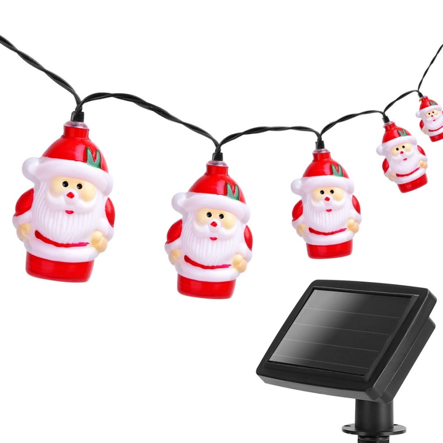 Aigostar - LED Božična solarna veriga 10xLED/3,8 m IP44 hladno bela 400 mAh
