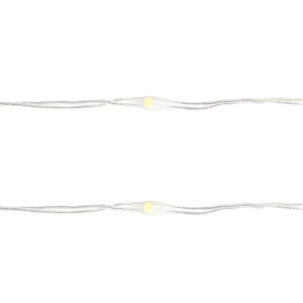 Aigostar - LED Božična veriga 100xLED/3xAA 10,3m hladno bela