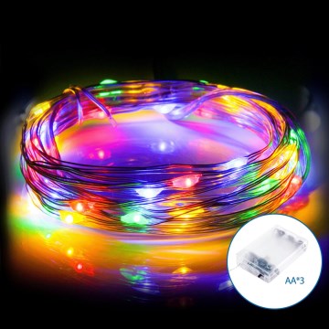 Aigostar - LED Božična veriga 20xLED/3xAA 2,3m multicolor