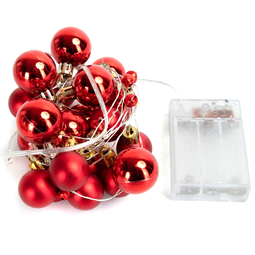 Aigostar - LED božični niz 20xLED/3xAA 2 m topla bela