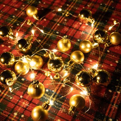 Aigostar - LED božični niz 20xLED/3xAA 2 m topla bela