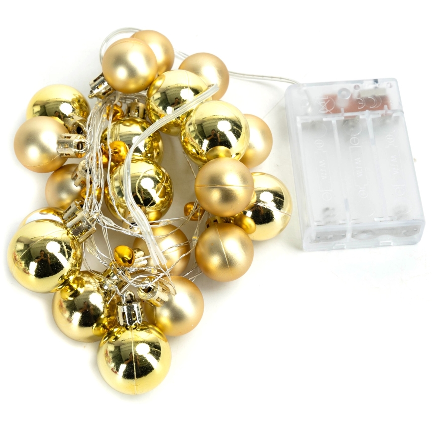 Aigostar - LED božični niz 20xLED/3xAA 2 m topla bela