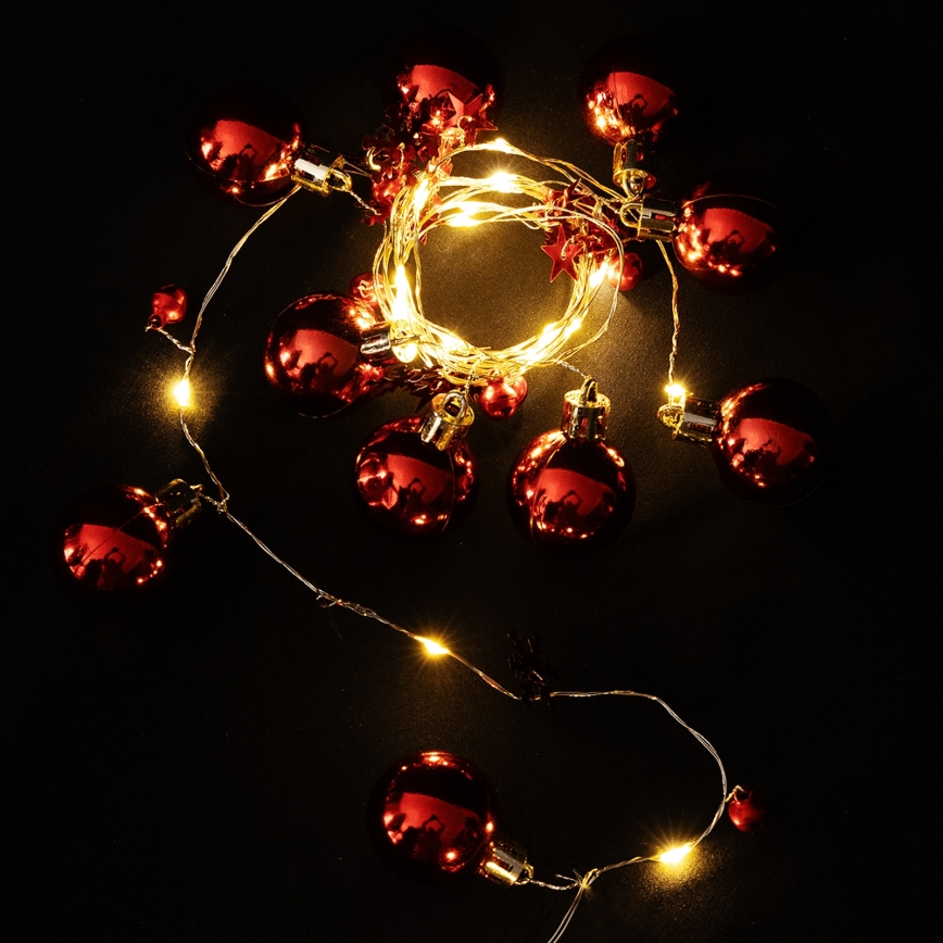 Aigostar - LED božični niz 20xLED/3xAA 2m topla bela