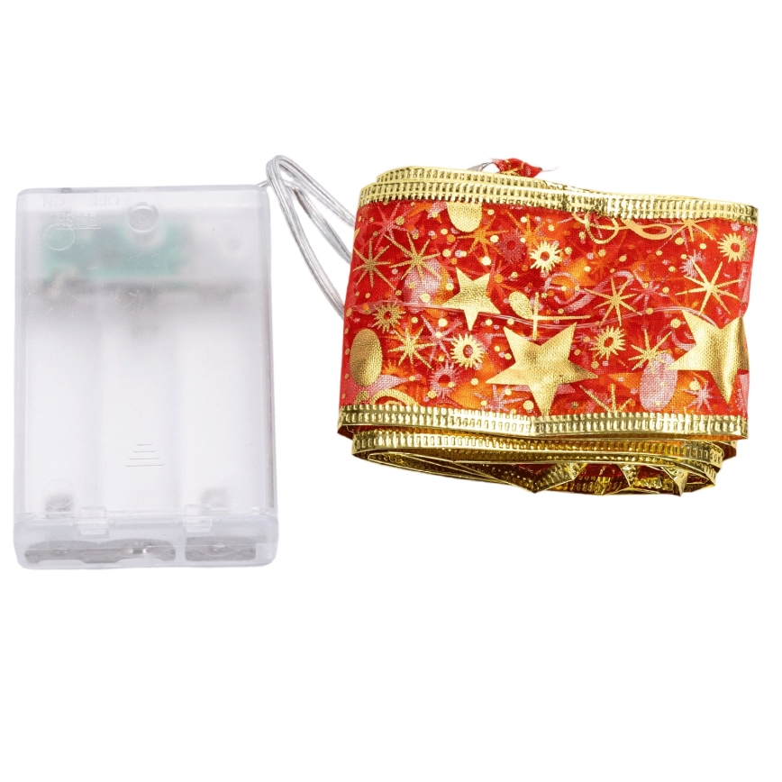 Aigostar - LED božični niz 20xLED/3xAA 2 m topla bela rdeča