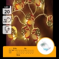 Aigostar - LED božični niz 20xLED/3xAA 3m topla bela Santa Claus