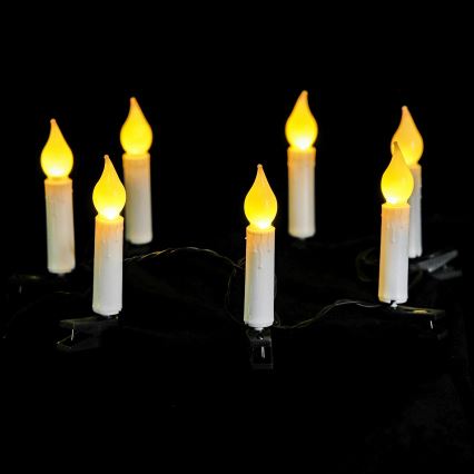 Aigostar - LED božični niz 25×LED/3×AA, 5 m, topla bela