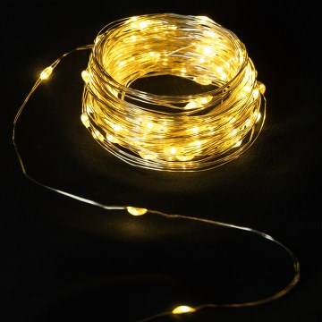 Aigostar - LED božični niz 40xLED/2x3V 4m topla bela