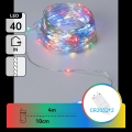 Aigostar - LED božični niz 40xLED/2x3V 4m večbarven