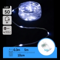 Aigostar - LED Božični niz 50xLED/3xAA 5,3m hladno bela