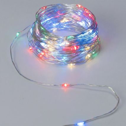 Aigostar - LED božični niz luči 20xLED/2xCR2032 2m multicolor