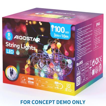 Aigostar - LED božični projektor snežink LED/5W/230V hladna bela medenjaki