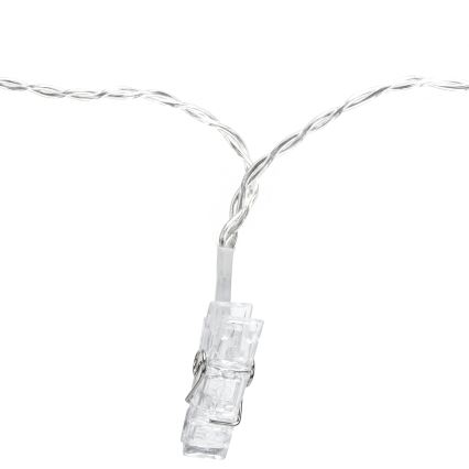 Aigostar - LED dekorativni niz 10xLED/5W/USB 5 m topla bela
