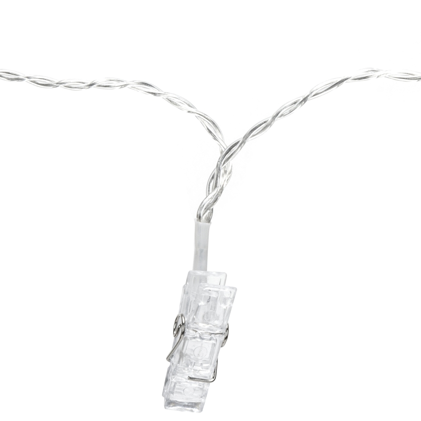 Aigostar - LED dekorativni niz 10xLED/5W/USB 5 m topla bela