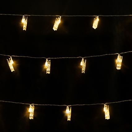 Aigostar - LED dekorativni niz lučk 40xLED/5W/USB 9 m topla bela