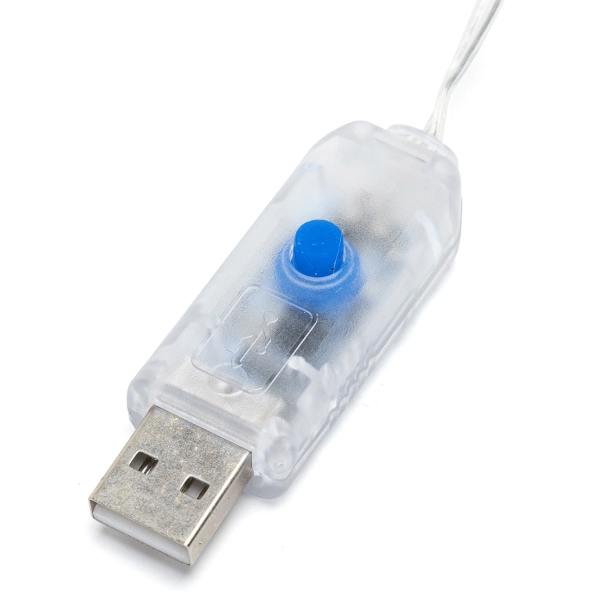 Aigostar - LED dekorativni niz lučk 40xLED/5W/USB 9 m topla bela