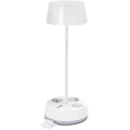 Aigostar - LED Dimmable namizna svetilka z vtičnicami in USB LED/4,6W/230V 3000/4000/6500K bela