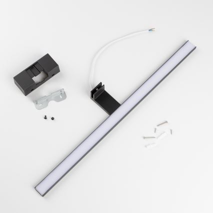 Aigostar - LED Kopalniška luč za osvetlitev ogledala LED/12W/230V 4000K 60 cm IP44 črna