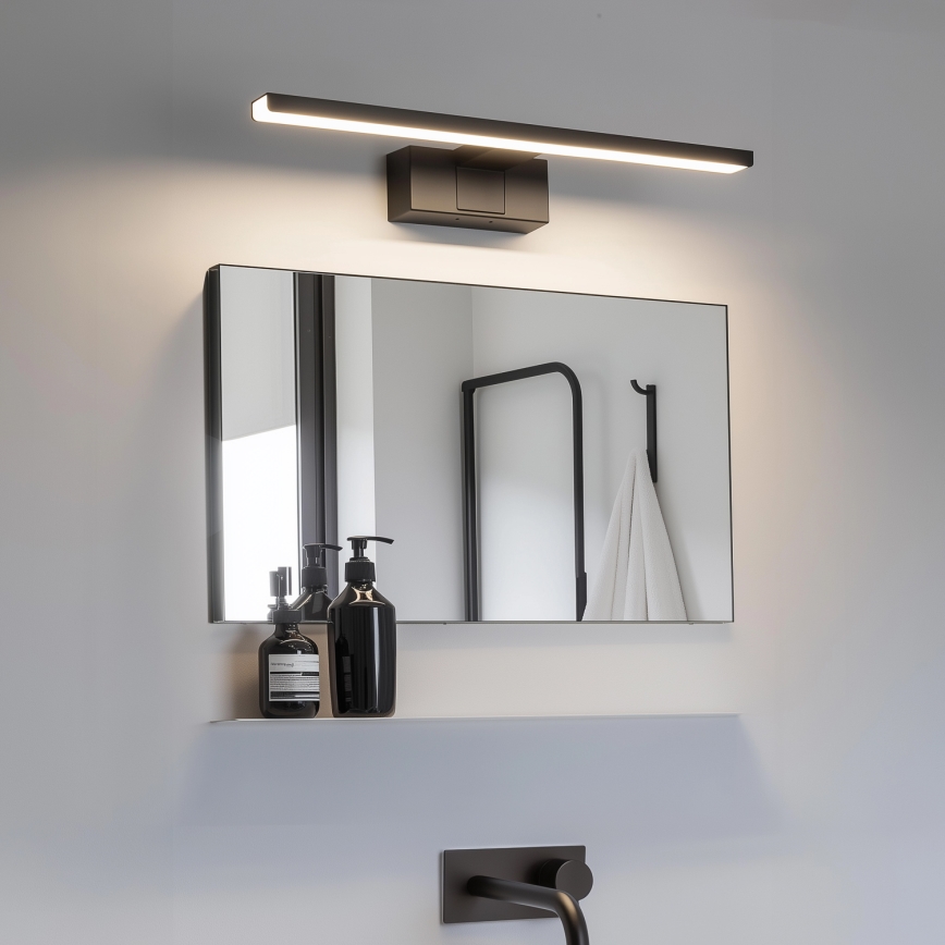 Aigostar - LED Kopalniška luč za osvetlitev ogledala LED/8W/230V 4000K 40 cm IP44 črna