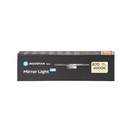 Aigostar - LED Kopalniška luč za osvetlitev ogledala LED/8W/230V 4000K 40cm IP44
