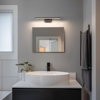 Aigostar - LED kopalniška osvetlitev za ogledalo LED/8W/230V 4000K 40 cm IP44 črna