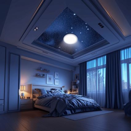 Aigostar - LED Kopalniška stropna svetilka MESH LED/18W/230V 3000-65000K IP44 + Daljinski upravljalnik