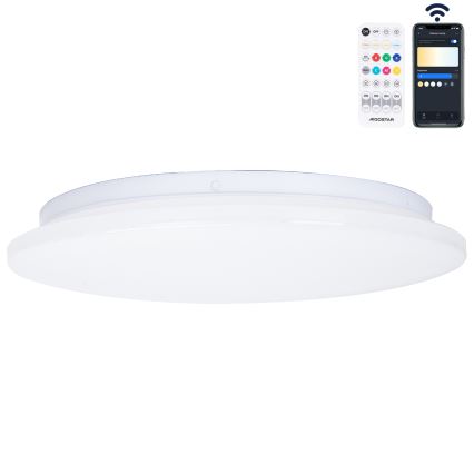 Aigostar - LED Kopalniška stropna svetilka MESH LED/18W/230V 3000-65000K IP44 + Daljinski upravljalnik