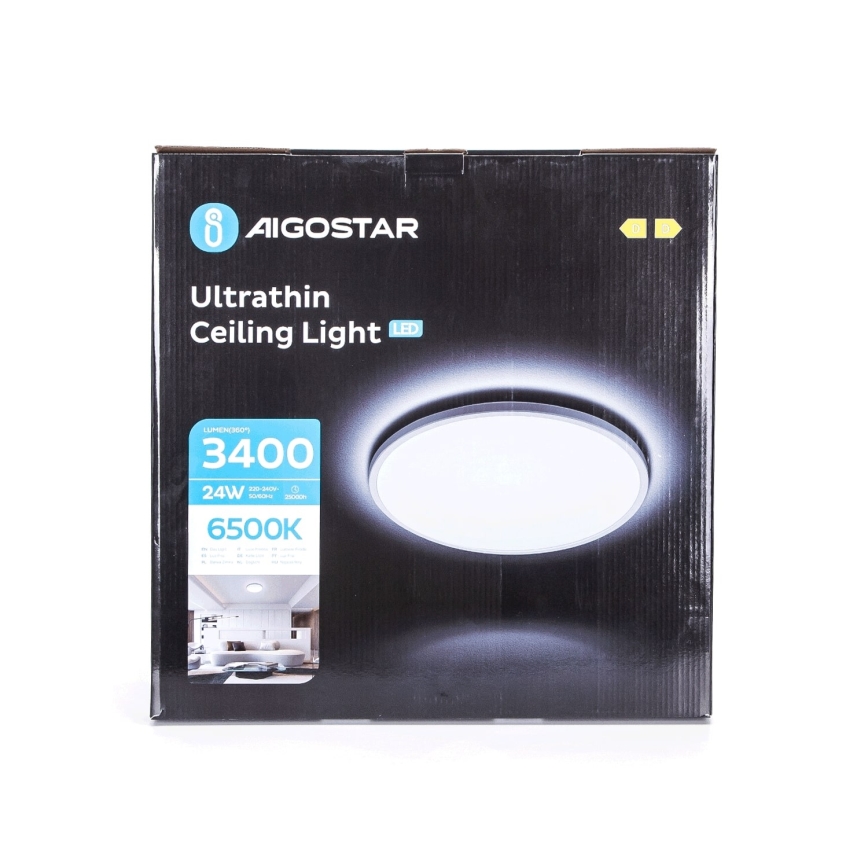 Aigostar - LED Kopalniška stropna svetilka LED/24W/230V 6500K pr. 40 cm IP44