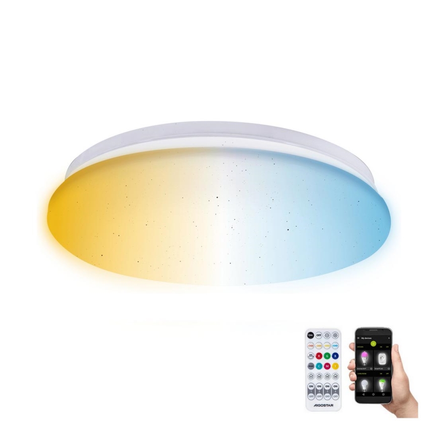 Aigostar - LED Kopalniška stropna svetilka MESH LED/12W/230V 3000-6500K IP44 + Daljinski upravljalnik
