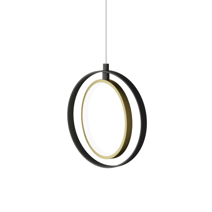 Aigostar - LED Lestenec na vrvici LED/15W/230V 2700K črna