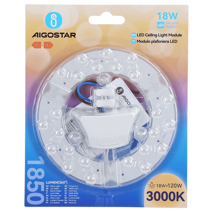 Aigostar - LED Magnetni modul LED/18W/230V 3000K