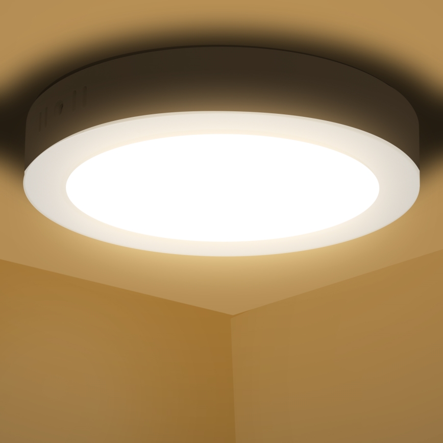 Aigostar - LED Nadgradna stropna svetilka LED/12W/230V pr. 17,4 cm 3000K bela
