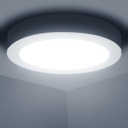 Aigostar - LED Nadgradna stropna svetilka LED/12W/230V pr. 17,4 cm 6500K bela
