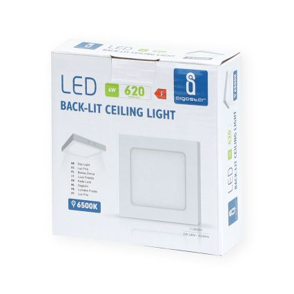 Aigostar - LED Nadgradna stropna svetilka LED/6W/230V 12,2x12,2 cm 6500K bela