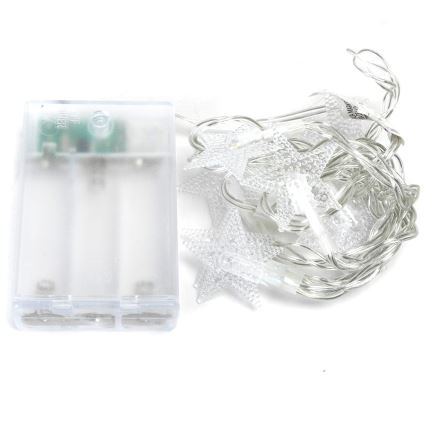 Aigostar - LED niz 20xLED/3xAA 3,3m zvezde