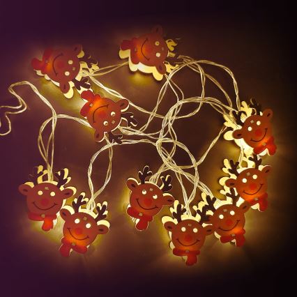 Aigostar - LED niz 20xLED/3xAA 3m topla bela sob