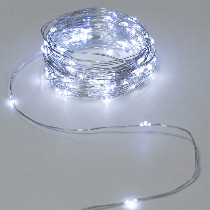 Aigostar - LED zunanji niz 50xLED/3xAA IP44 5,3 m hladna bela