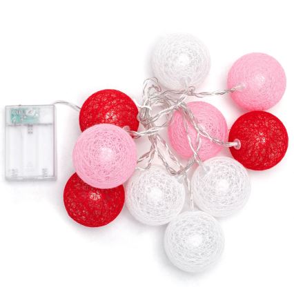 Aigostar - LED niz lučk 10xLED/3xAA 2m topla bela