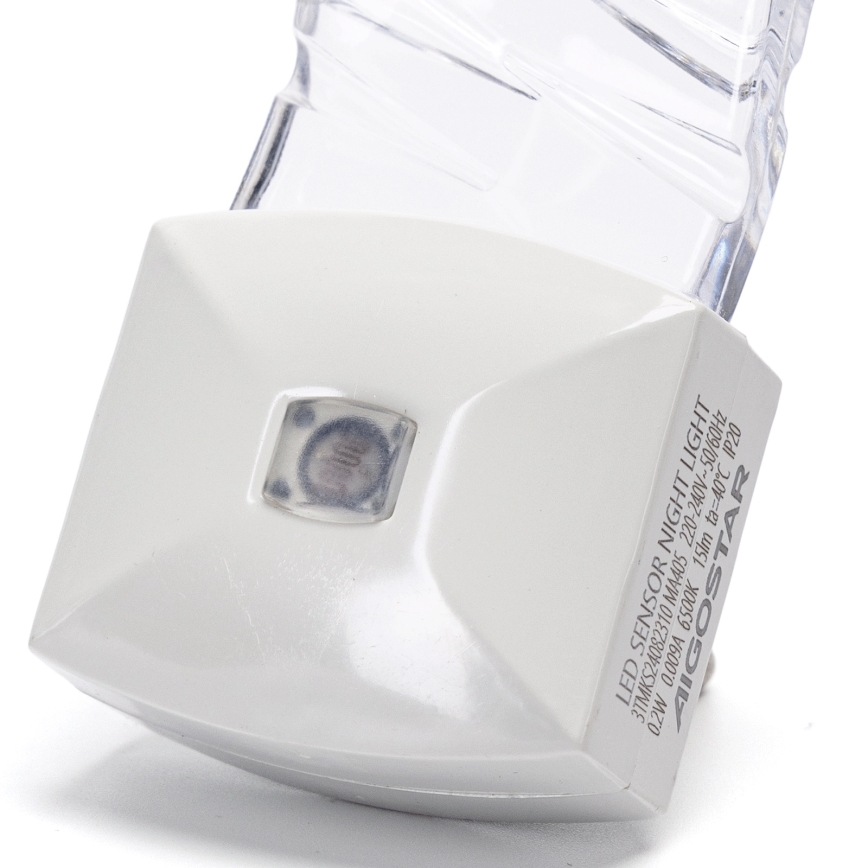 Aigostar - LED Nočna lučka s senzorjem mraka LED/0,2W/230V 6500K