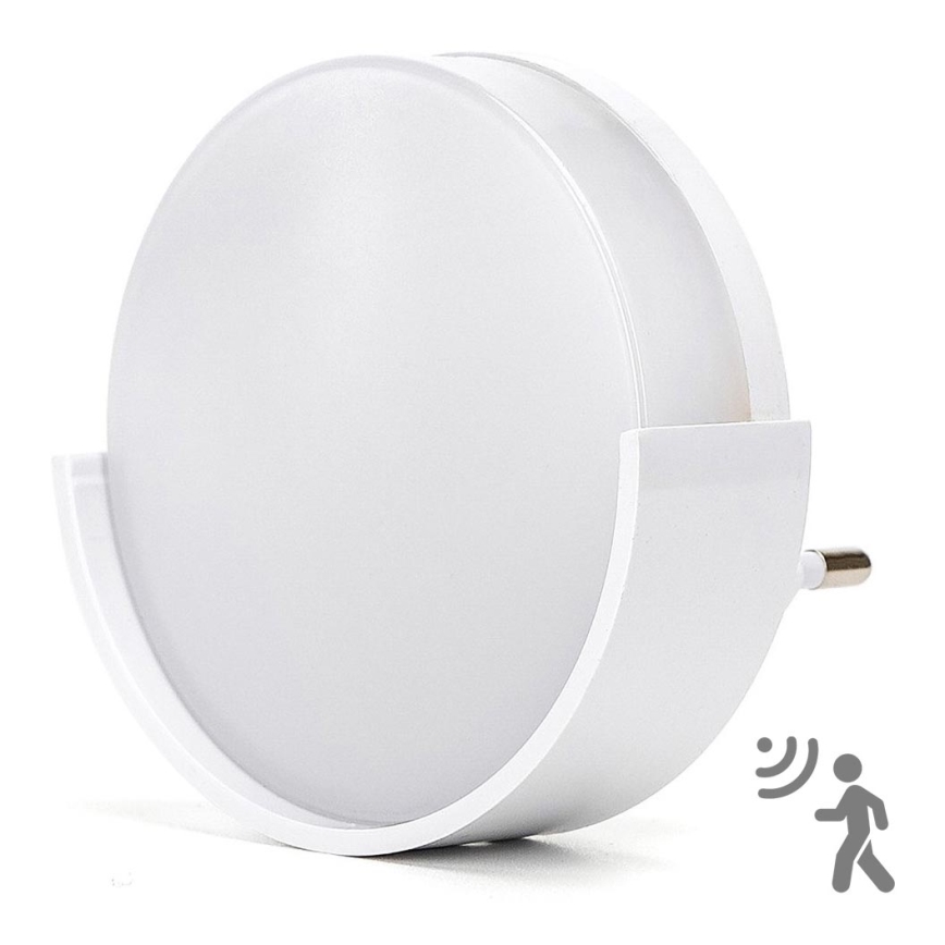Aigostar - LED Nočna lučka s senzorjem mraka LED/1W/230V 6500K okrogla