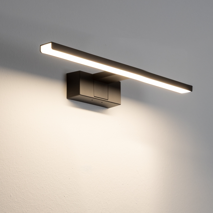 Aigostar - LED osvetlitev kopalniškega ogledala LED/8W/230V 4000K 40 cm IP44 črna